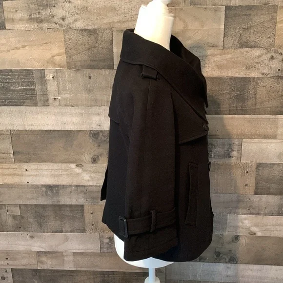 Ann Taylor Loft Short Peacoat with oversized collar - Picture 3 of 16